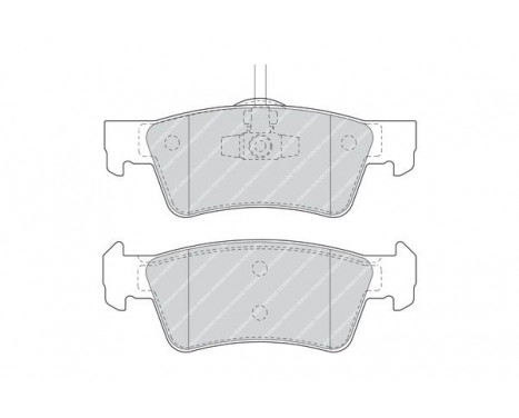 Brake Pad Set, disc brake PREMIER FDB1460 Ferodo, Image 3