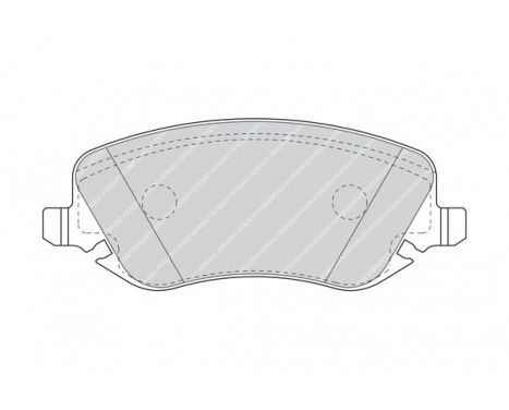 Brake Pad Set, disc brake PREMIER FDB1470 Ferodo, Image 2