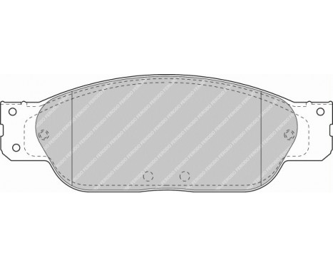 Brake Pad Set, disc brake PREMIER FDB1485 Ferodo, Image 2