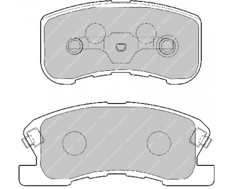 Brake Pad Set, disc brake PREMIER FDB1501 Ferodo
