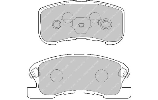 Brake Pad Set, disc brake PREMIER FDB1501 Ferodo