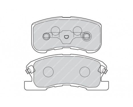 Brake Pad Set, disc brake PREMIER FDB1501 Ferodo, Image 2