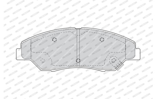 Brake Pad Set, disc brake PREMIER FDB1536 Ferodo, Image 4