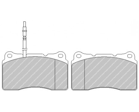 Brake Pad Set, disc brake PREMIER FDB1545 Ferodo, Image 2