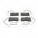 Brake Pad Set, disc brake PREMIER FDB1545 Ferodo