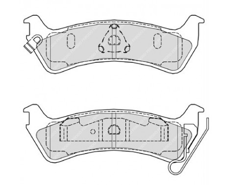 Brake Pad Set, disc brake PREMIER FDB1549 Ferodo, Image 2