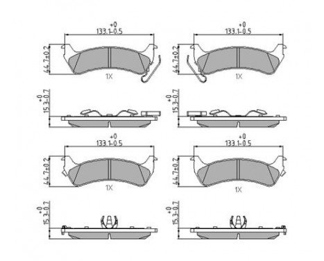 Brake Pad Set, disc brake PREMIER FDB1549 Ferodo, Image 3