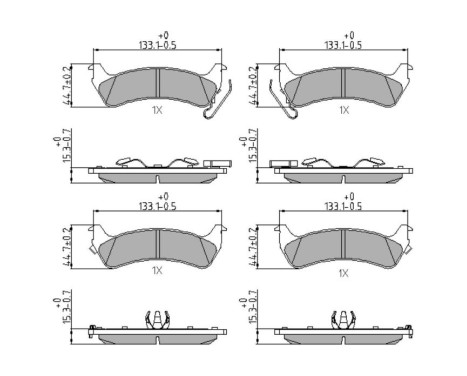 Brake Pad Set, disc brake PREMIER FDB1549 Ferodo, Image 4