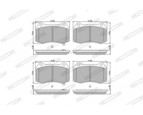 Brake Pad Set, disc brake PREMIER FDB1561 Ferodo, Image 3