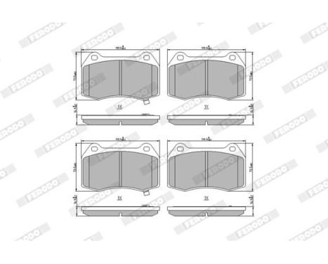 Brake Pad Set, disc brake PREMIER FDB1561 Ferodo, Image 3