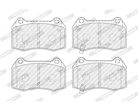 Brake Pad Set, disc brake PREMIER FDB1561 Ferodo, Image 2