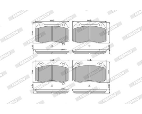 Brake Pad Set, disc brake PREMIER FDB1561 Ferodo, Image 3