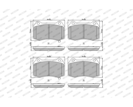 Brake Pad Set, disc brake PREMIER FDB1561 Ferodo, Image 4
