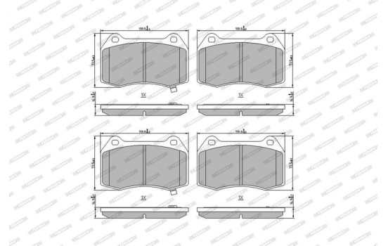 Brake Pad Set, disc brake PREMIER FDB1561 Ferodo, Image 4