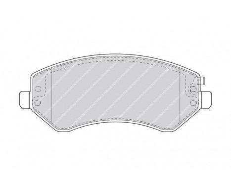 Brake Pad Set, disc brake PREMIER FDB1576 Ferodo, Image 2