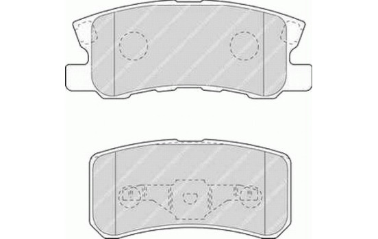 Brake Pad Set, disc brake PREMIER FDB1604 Ferodo, Image 2