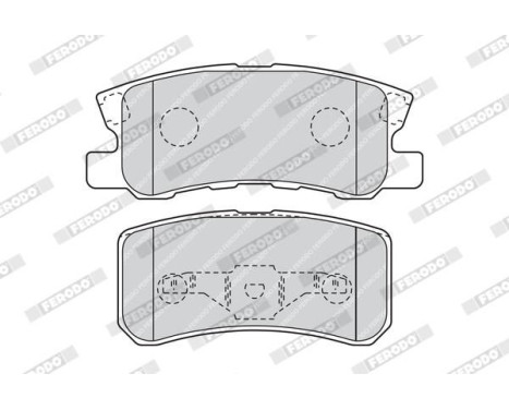 Brake Pad Set, disc brake PREMIER FDB1604 Ferodo, Image 4