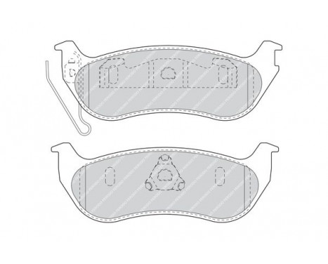 Brake Pad Set, disc brake PREMIER FDB1660 Ferodo, Image 2