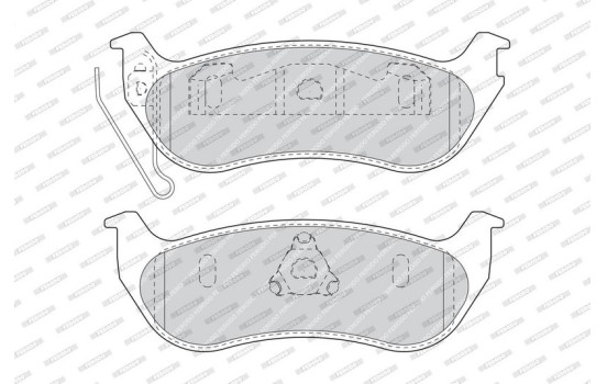 Brake Pad Set, disc brake PREMIER FDB1660 Ferodo, Image 3