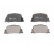 Brake Pad Set, disc brake PREMIER FDB1686 Ferodo