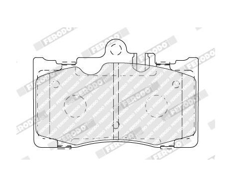 Brake Pad Set, disc brake PREMIER FDB1688 Ferodo, Image 3