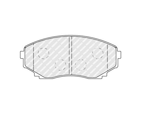 Brake Pad Set, disc brake PREMIER FDB1757 Ferodo, Image 2