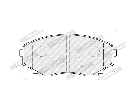 Brake Pad Set, disc brake PREMIER FDB1757 Ferodo, Image 2