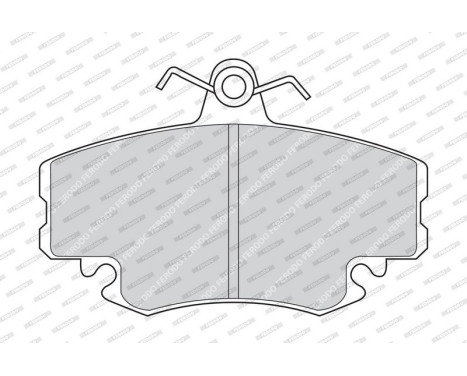 Brake Pad Set, disc brake PREMIER FDB1781 Ferodo, Image 4