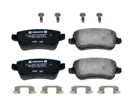 Brake Pad Set, disc brake PREMIER FDB1798 Ferodo