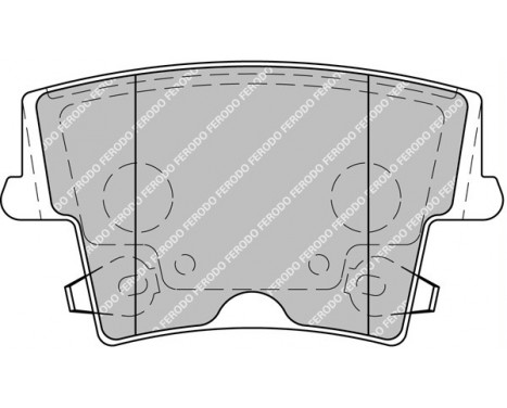 Brake Pad Set, disc brake PREMIER FDB1953 Ferodo, Image 2