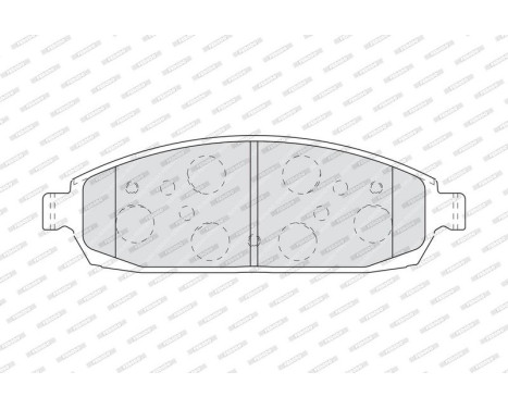 Brake Pad Set, disc brake PREMIER FDB4002 Ferodo, Image 4