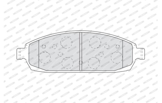 Brake Pad Set, disc brake PREMIER FDB4002 Ferodo, Image 4