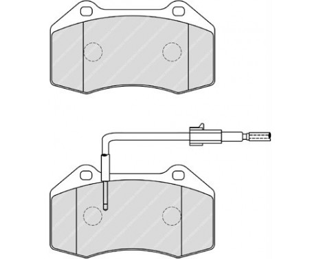 Brake Pad Set, disc brake PREMIER FDB4040 Ferodo, Image 2