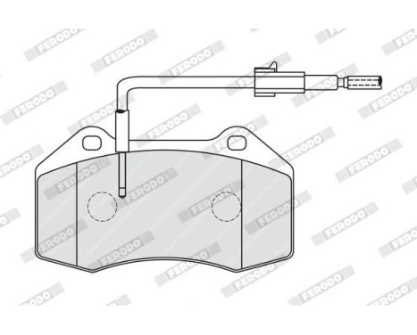 Brake Pad Set, disc brake PREMIER FDB4040 Ferodo, Image 3