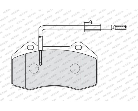 Brake Pad Set, disc brake PREMIER FDB4040 Ferodo, Image 4