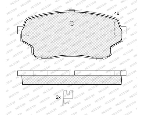Brake Pad Set, disc brake PREMIER FDB4077 Ferodo, Image 5