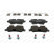 Brake Pad Set, disc brake PREMIER FDB4105 Ferodo