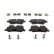 Brake Pad Set, disc brake PREMIER FDB4105 Ferodo