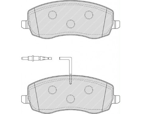 Brake Pad Set, disc brake PREMIER FDB4154 Ferodo, Image 2