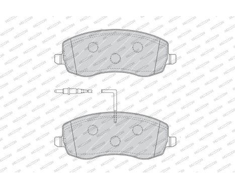 Brake Pad Set, disc brake PREMIER FDB4154 Ferodo, Image 4