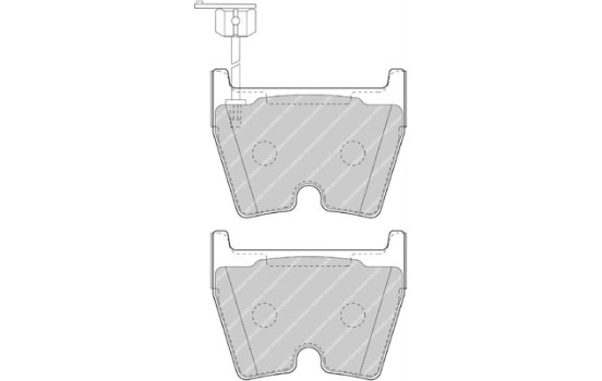Brake Pad Set, disc brake PREMIER FDB4165 Ferodo, Image 2