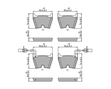 Brake Pad Set, disc brake PREMIER FDB4165 Ferodo, Image 5
