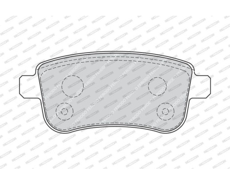 Brake Pad Set, disc brake PREMIER FDB4182 Ferodo, Image 4