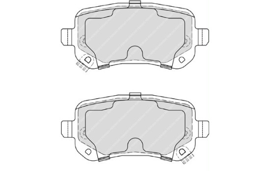Brake Pad Set, disc brake PREMIER FDB4196 Ferodo, Image 2