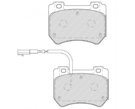 Brake Pad Set, disc brake PREMIER FDB4206 Ferodo, Image 2