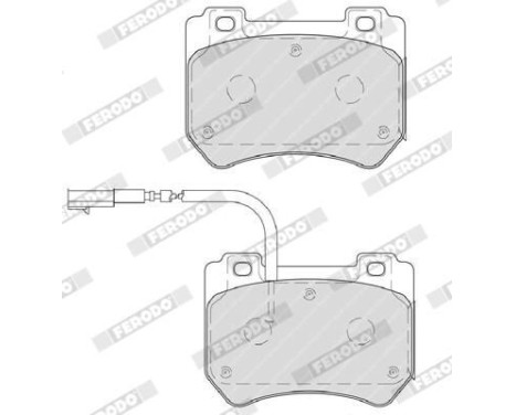 Brake Pad Set, disc brake PREMIER FDB4206 Ferodo, Image 5