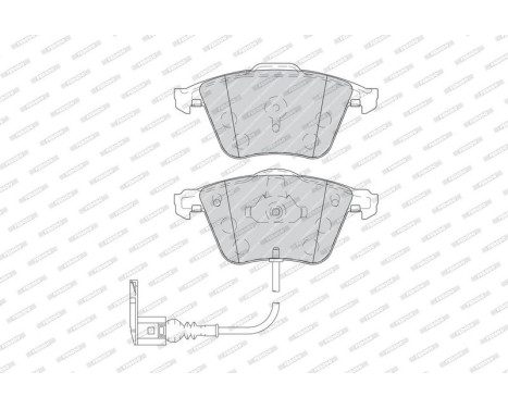 Brake Pad Set, disc brake PREMIER FDB4223 Ferodo, Image 4