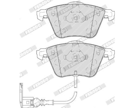 Brake Pad Set, disc brake PREMIER FDB4223 Ferodo, Image 5