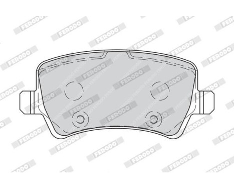Brake Pad Set, disc brake PREMIER FDB4237 Ferodo, Image 4
