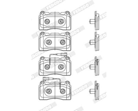 Brake Pad Set, disc brake PREMIER FDB4307 Ferodo, Image 3